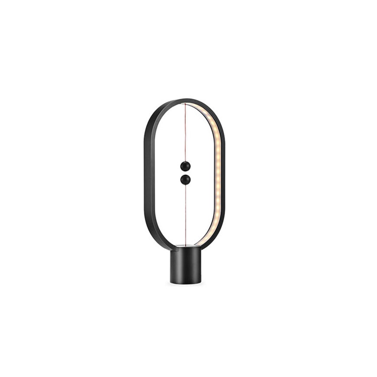 Allocacoc Heng Balance Plastic Ellipse Lamp (Black)