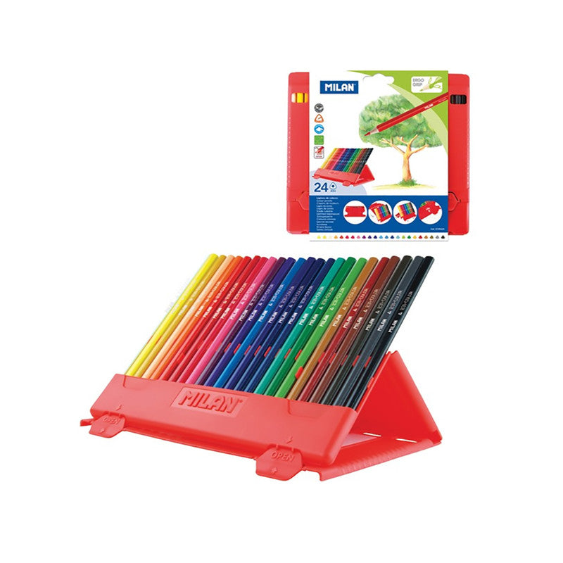 Milan Polypropylene Box Color Pencils (Set of 24) 0729324