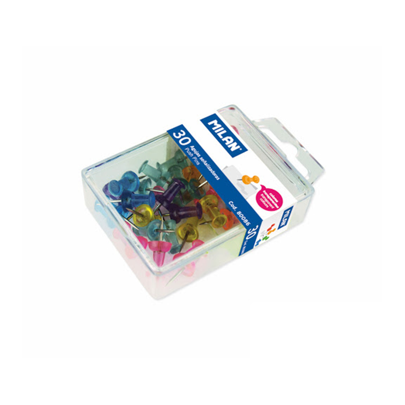Milan Push Pin Assorted Colours 80086