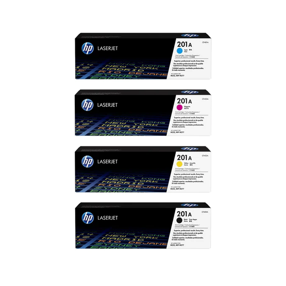 HP CF401A 201A Original LaserJet Toner Cartridge Set