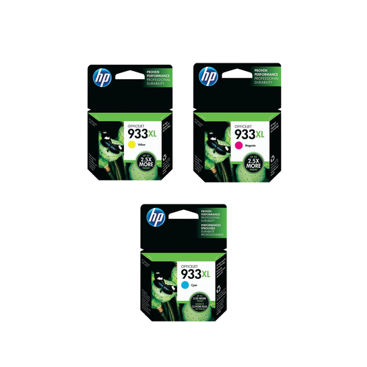 HP 933XL High Yield Original Ink Cartridge Set