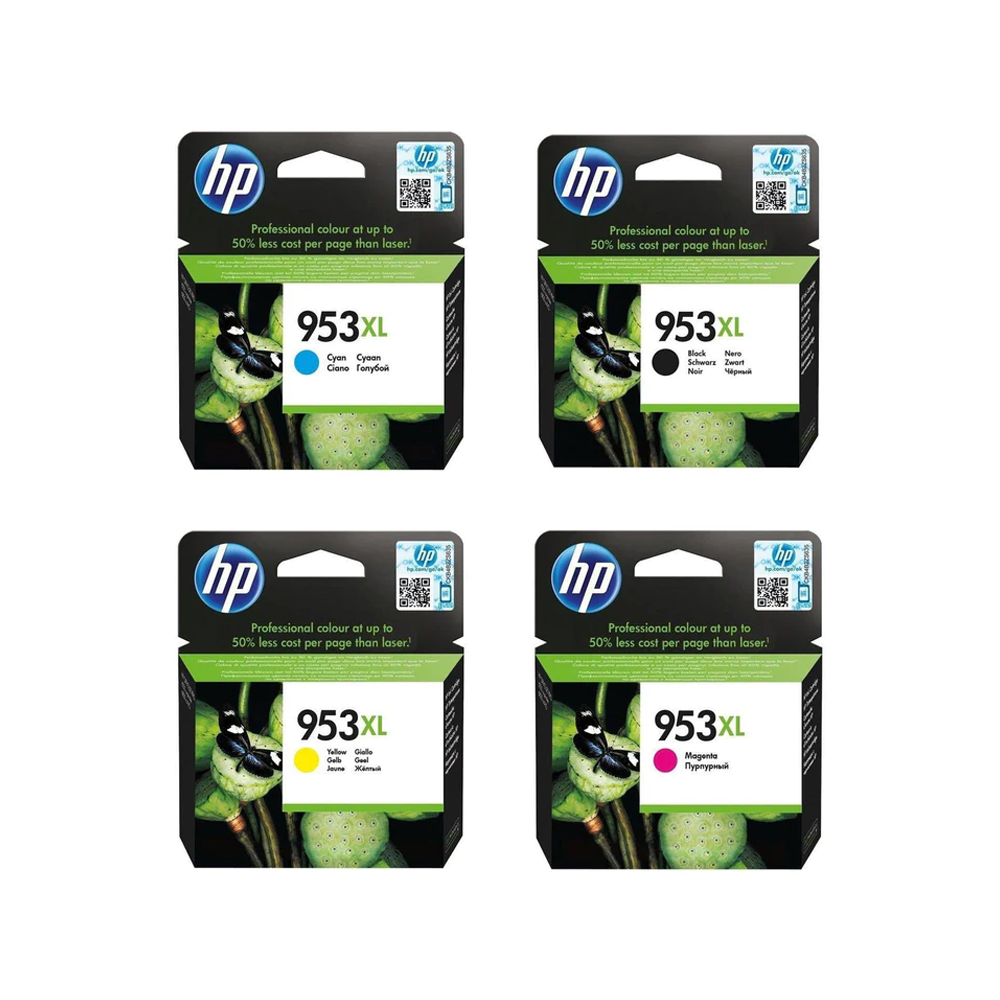 HP 953XL High Yield Original Ink Cartridge Set