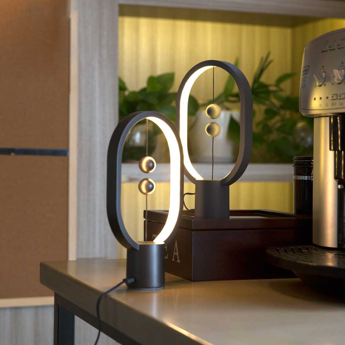 Allocacoc Heng Balance Ellipse Lamp (Dark wood)