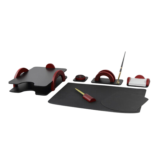 Bestar Desk Set Arch Style Wooden Mohagany (7 items) 7257FDU