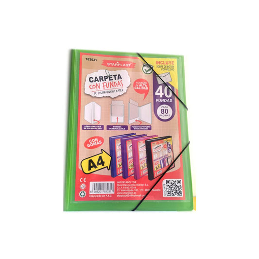 كتاب شفاف A4 (40 جيب)
