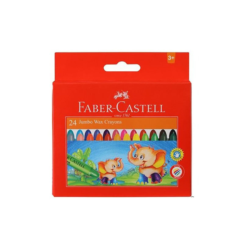 Faber-Castell Jumbo 24 Wax Crayons 90 – 120039