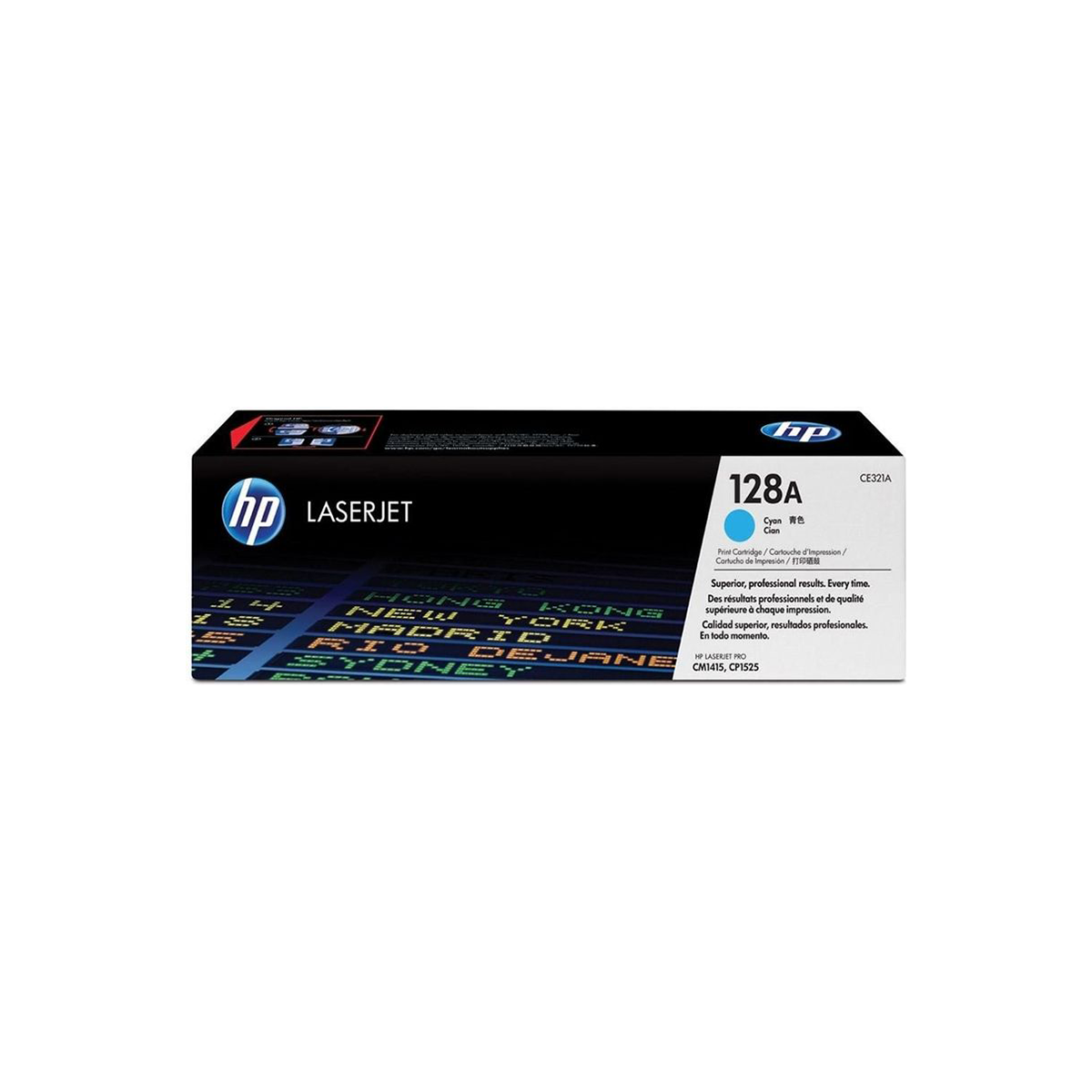 HP 128A Cyan Original LaserJet Toner Cartridge