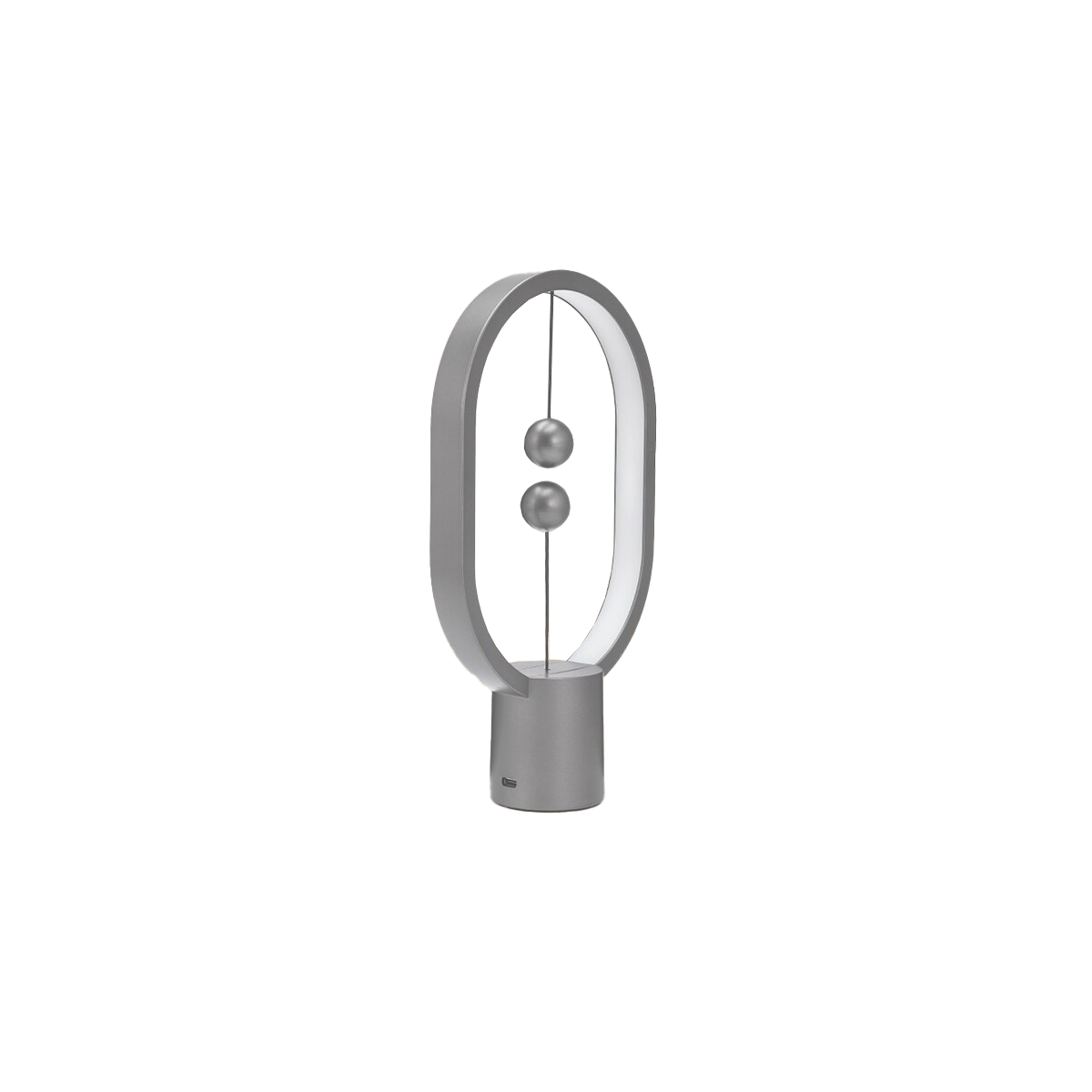 Allocacoc Heng Balance Plastic Ellipse Mini Lamp (Light Grey)