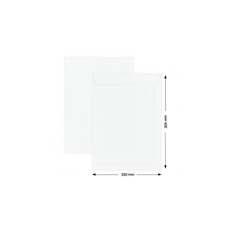 Hispapel White Envelope A4 B16 (12*10 inch - 250 items)