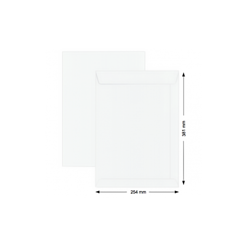 Hispapel White Envelope B17 (15*10 inch - 250 items)