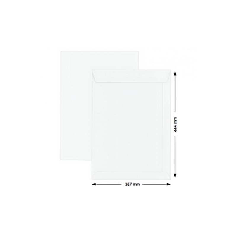 Hispapel White Envelope B21 (17.5*14.5 inch - 250 items)