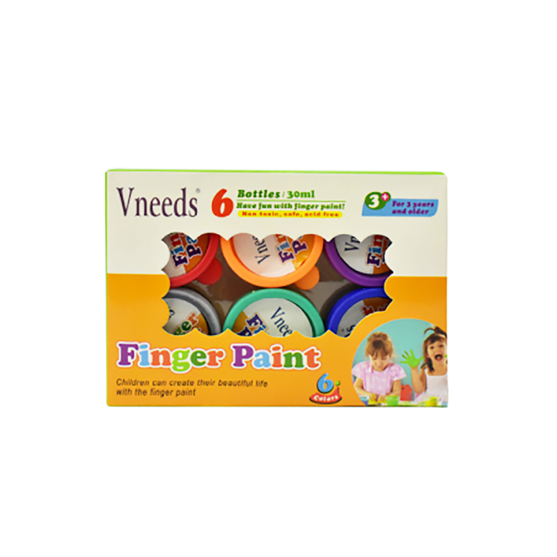 Vneeds Washable Finger Paint (Set Of 6)