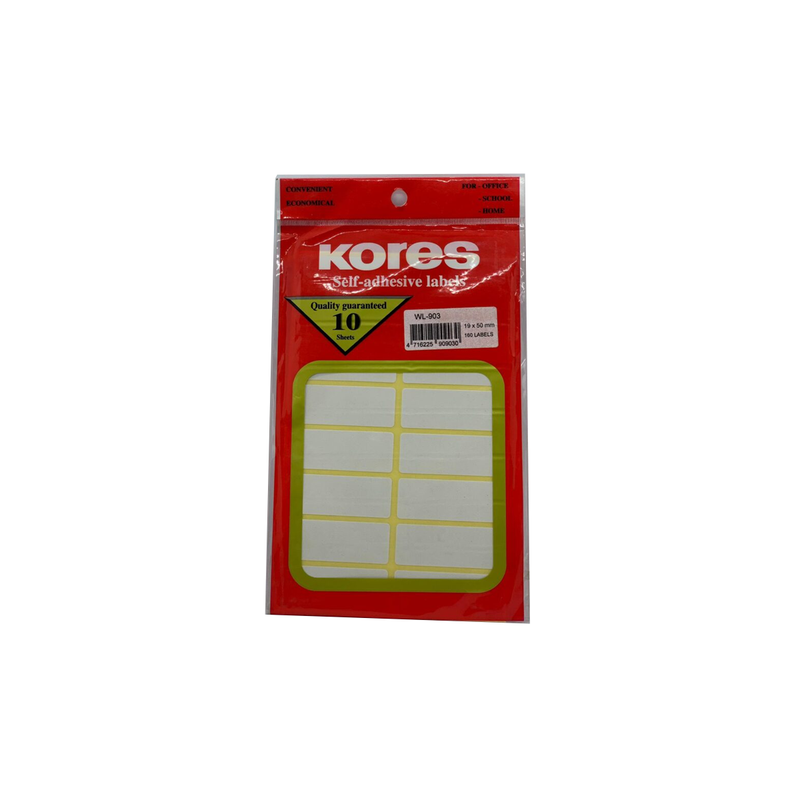 Kores Self Adhesive Labels Wl-903